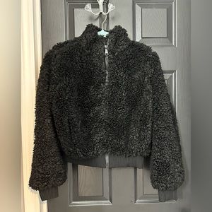 New mid waist black jacket